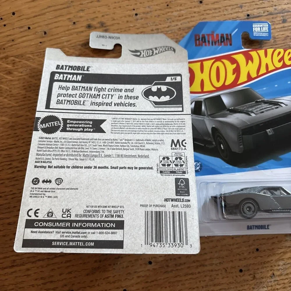 🔥2025 Hot Wheels  Case A  BATMOBILE 4/250 - Batman 1/5 🔥 Lot Of 2